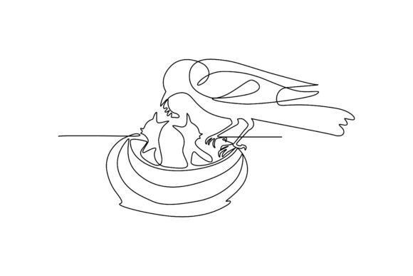 Download Bird Feeding Baby Linear - Feeding baby Collection