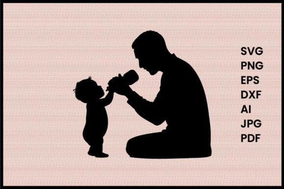 Download Parent Feeding Baby Silhouette - Feeding baby Collection