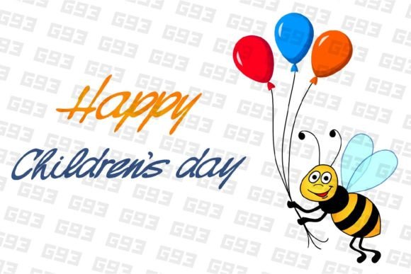 Download Cartoon Bee, Happy Children's Day - Premium Bundle