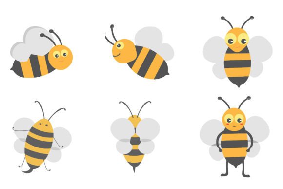 Download Cartoon Bee Set - Premium Resources