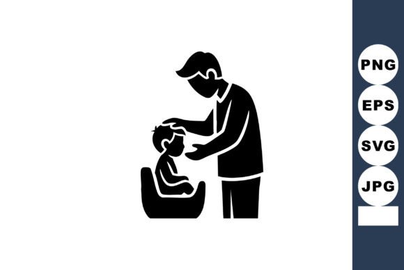 Download Father Feeding Baby Silhouette - Feeding baby Collection